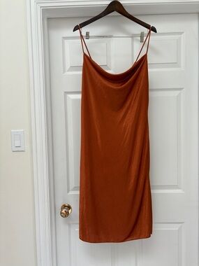 NWT Sincerely Jules Rust Slip Midi Dress